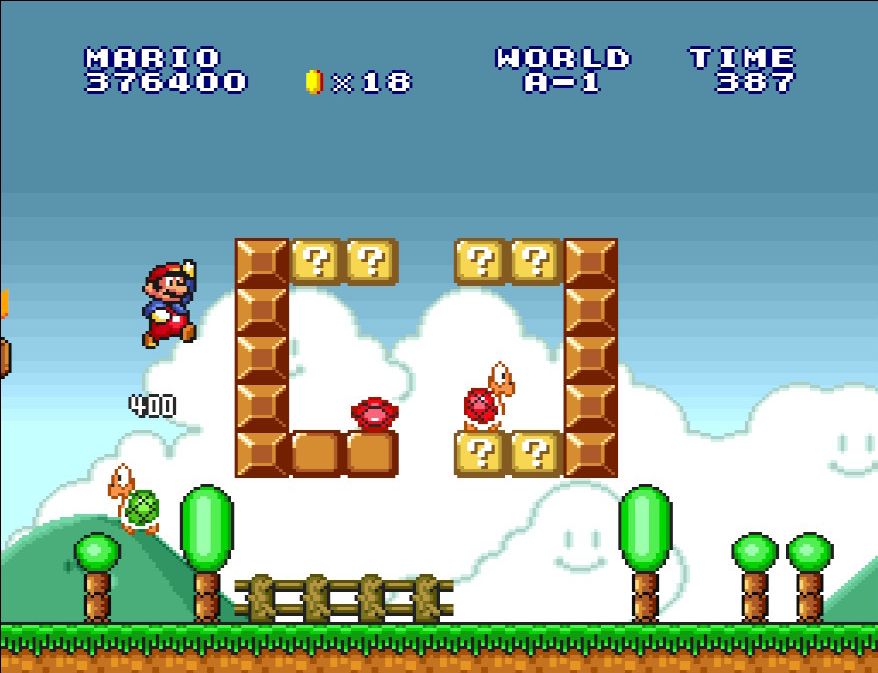 ワープゾーンを使用してクリアした場合でもワールドA-1に進める。しかも、マリオのストックをそのまま持ち越せるので実に親切だ