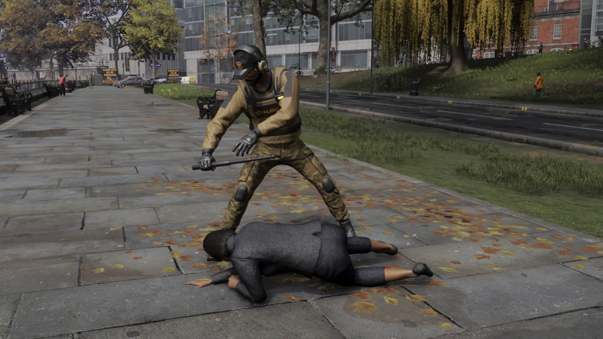 清掃人からストーリートコンピューティングに勤しむハッカーまで、画面に映る全員が採用対象だ