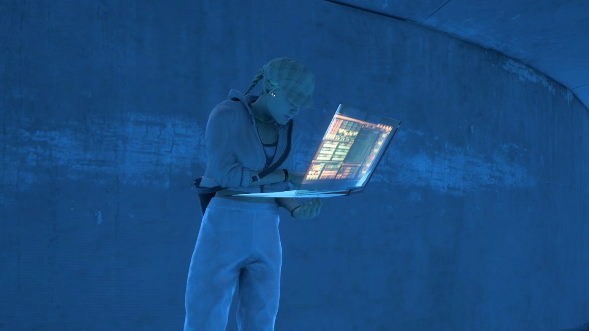 清掃人からストーリートコンピューティングに勤しむハッカーまで、画面に映る全員が採用対象だ