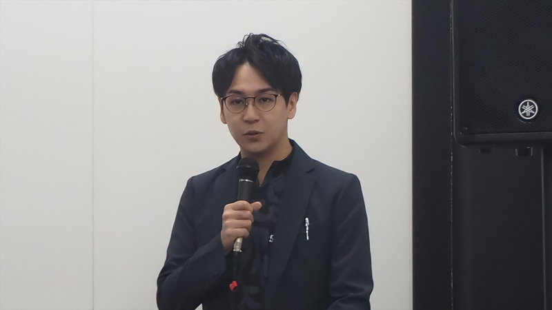 プロゲーミングチーム「Sunsister」のストリーマー部門に所属する田森就太氏がMCを務めた