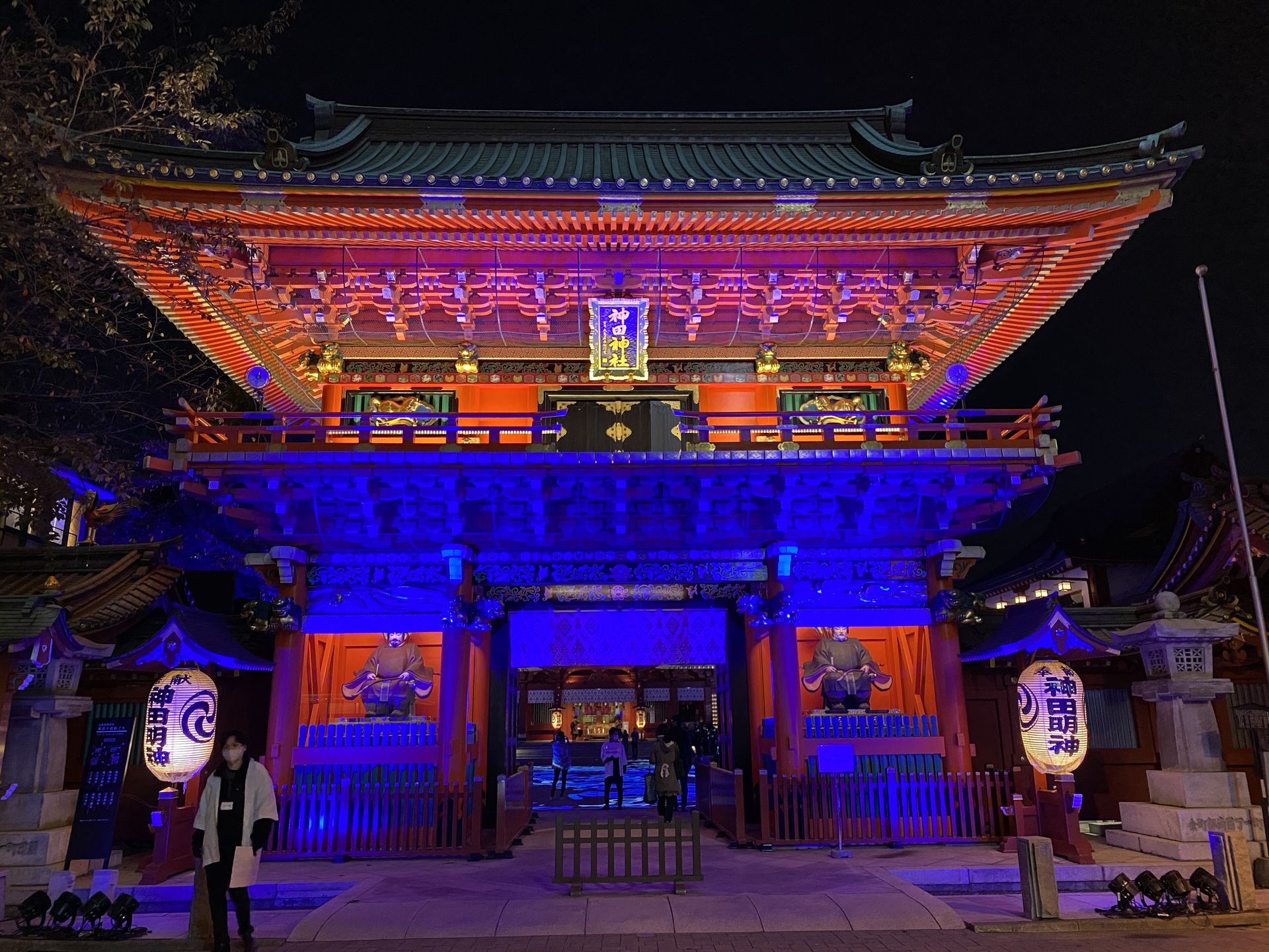 見事なライトアップ