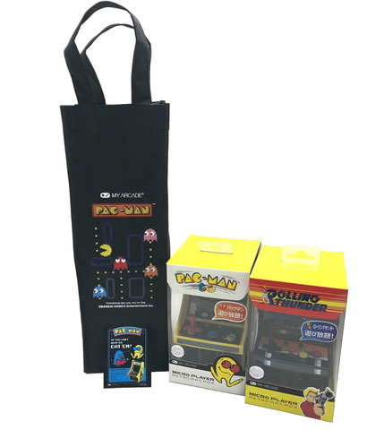 パックマン&ローリングサンダー　レトロアーケード パックマン」と「ローリングサンダー」の小型ゲーム機をセットに