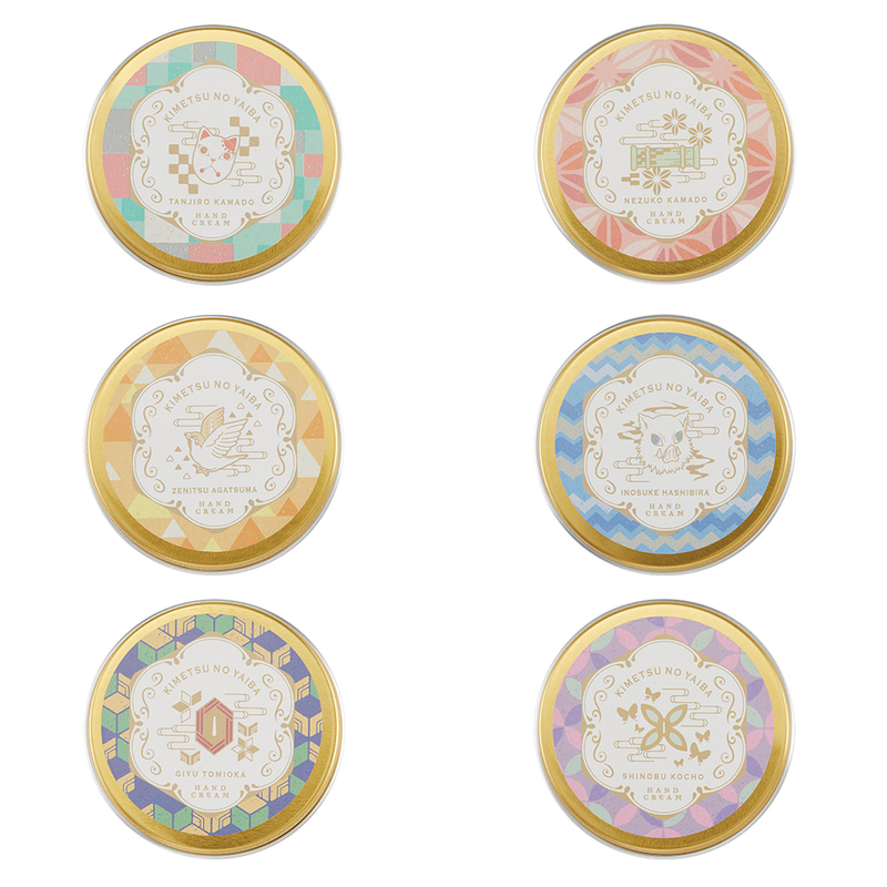 「ハンドクリーム」全6種。サイズ：約5cm