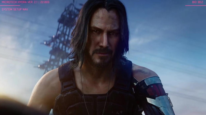 キアヌ・リーブス演じる「ジョニー・シルヴァーハンド」。50年も前の伝説のロッカーが物語の鍵を握る