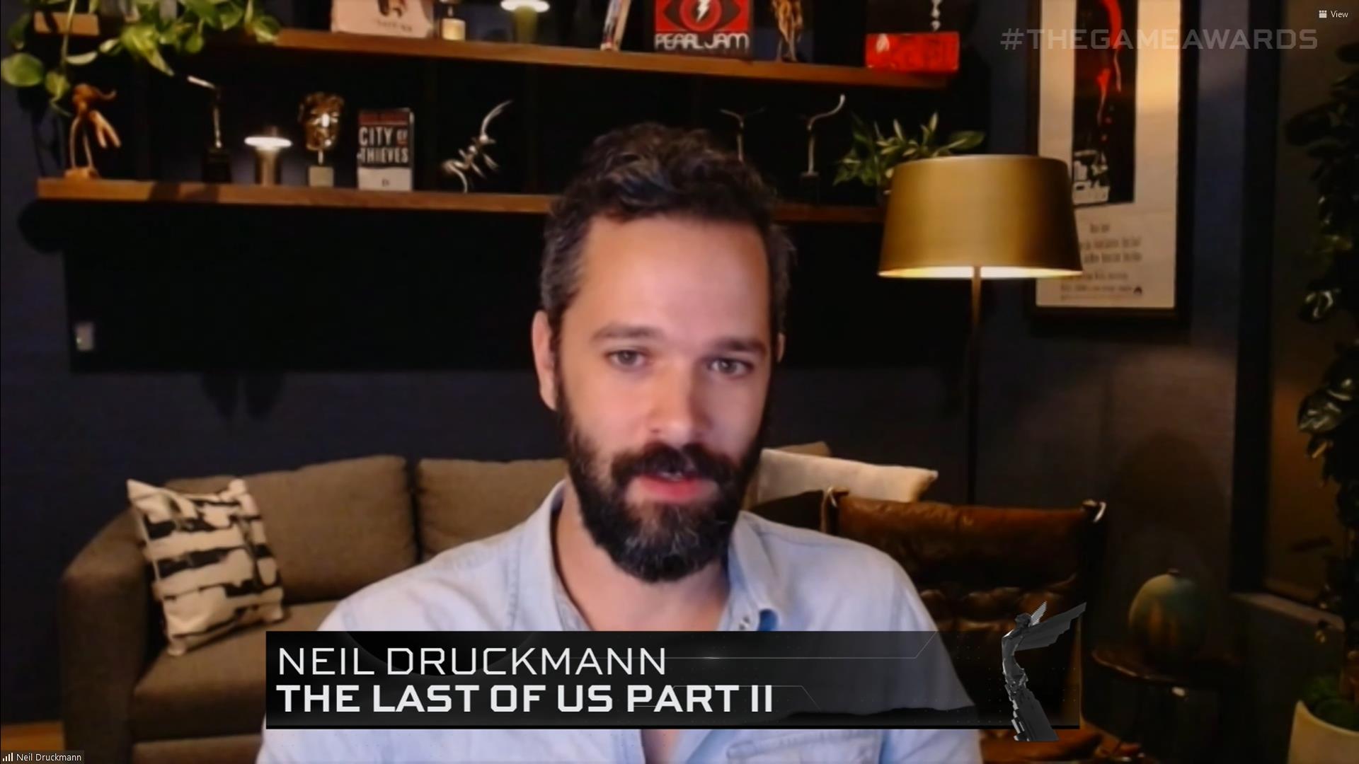 ディレクターのニール・ドラックマン氏によるスピーチ