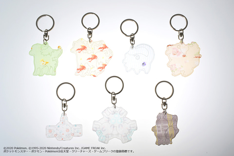 ポケモンシャツ」の端切れを再利用したアクリルキーホルダーの第3弾が
