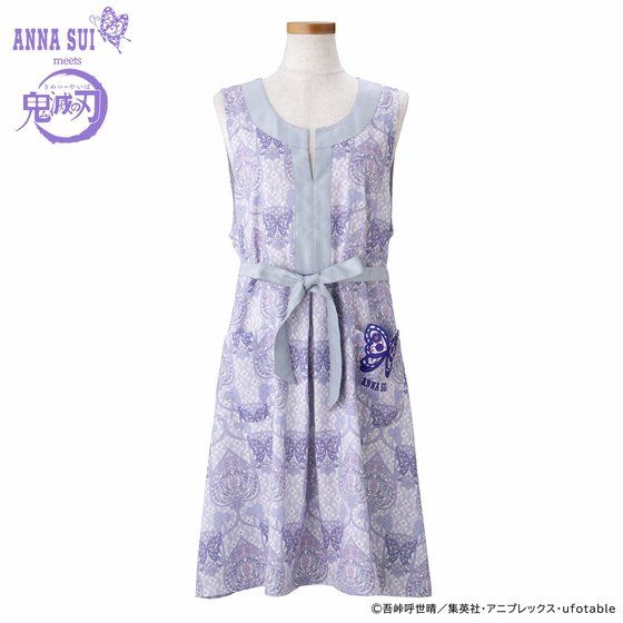 鬼滅の刃×ANNA SUI　ドレスエプロン/胡蝶姉妹（パープル） 価格：11,000円（税込）