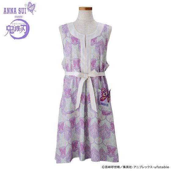 鬼滅の刃×ANNA SUI　ドレスエプロン/胡蝶姉妹（グリーン） 価格：11,000円（税込）