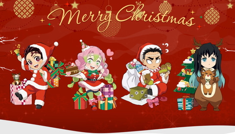 劇場版『鬼滅の刃』」公式サイトにて、本日12月21日よりクリスマス仕様