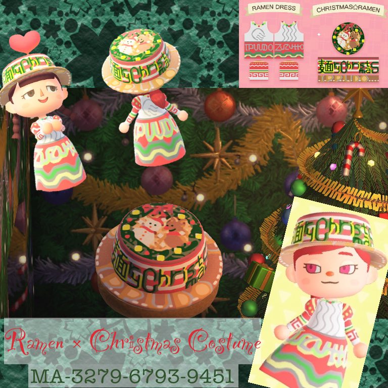 「ラーメン×クリスマス」コスチューム