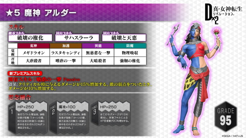 D×2 真・女神転生リベレーション」新悪魔「魔神 アルダー」と「魔王