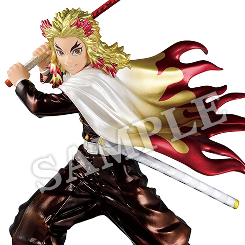 鬼滅の刃 フィギュア メタリックカラー ver. 煉獄杏寿郎 ローソン 鬼滅の刃 フィギュア メタリックカラー ver. 煉獄杏寿郎