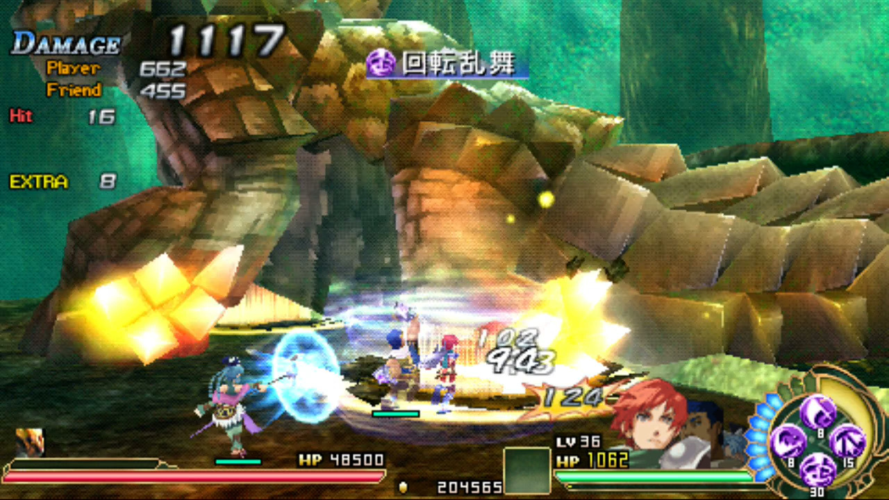 倒し方を見極め、段階を踏んで攻略していくようなボス戦も醍醐味（画像は「Ys SEVEN」より）