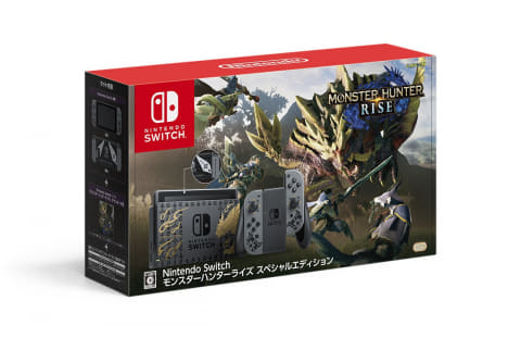 2021Nintendo Switch本体＋ジョイコン モンハンRISEver 今週発売の注目製品】モンスターハンターライズ仕様のNintendo