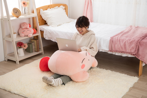 星のカービィ　一緒におひるねクッション　お昼寝　もちもち　ふわふわ　ぬいぐるみ 星のカービィ 一緒におひるねクッション お昼寝 もちもち ふわふわ