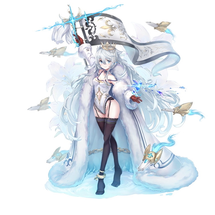 元花国の王女にして聖女の「ジャンヌ・デットキングメイソン」。魔王の侵略で両親を処刑された際に失語症を患うが明るく心優しい少女で親代わりの黒騎士に淡い恋簿を抱いている