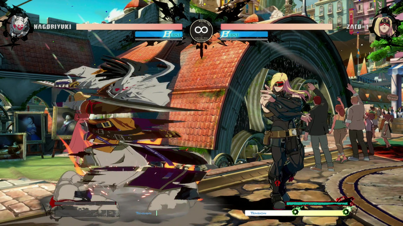 高速移動技の「不香」は前にも後ろにも移動することができる。使用するとブラッドゲージが溜まる