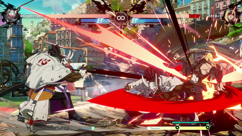 本体から闘気を飛ばす「粒雪」。こちらもブラッドゲージが上昇する