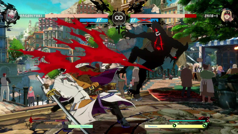 コマンド投げの「Bloodsucking Universe」はブラッドゲージを下げる効果がある