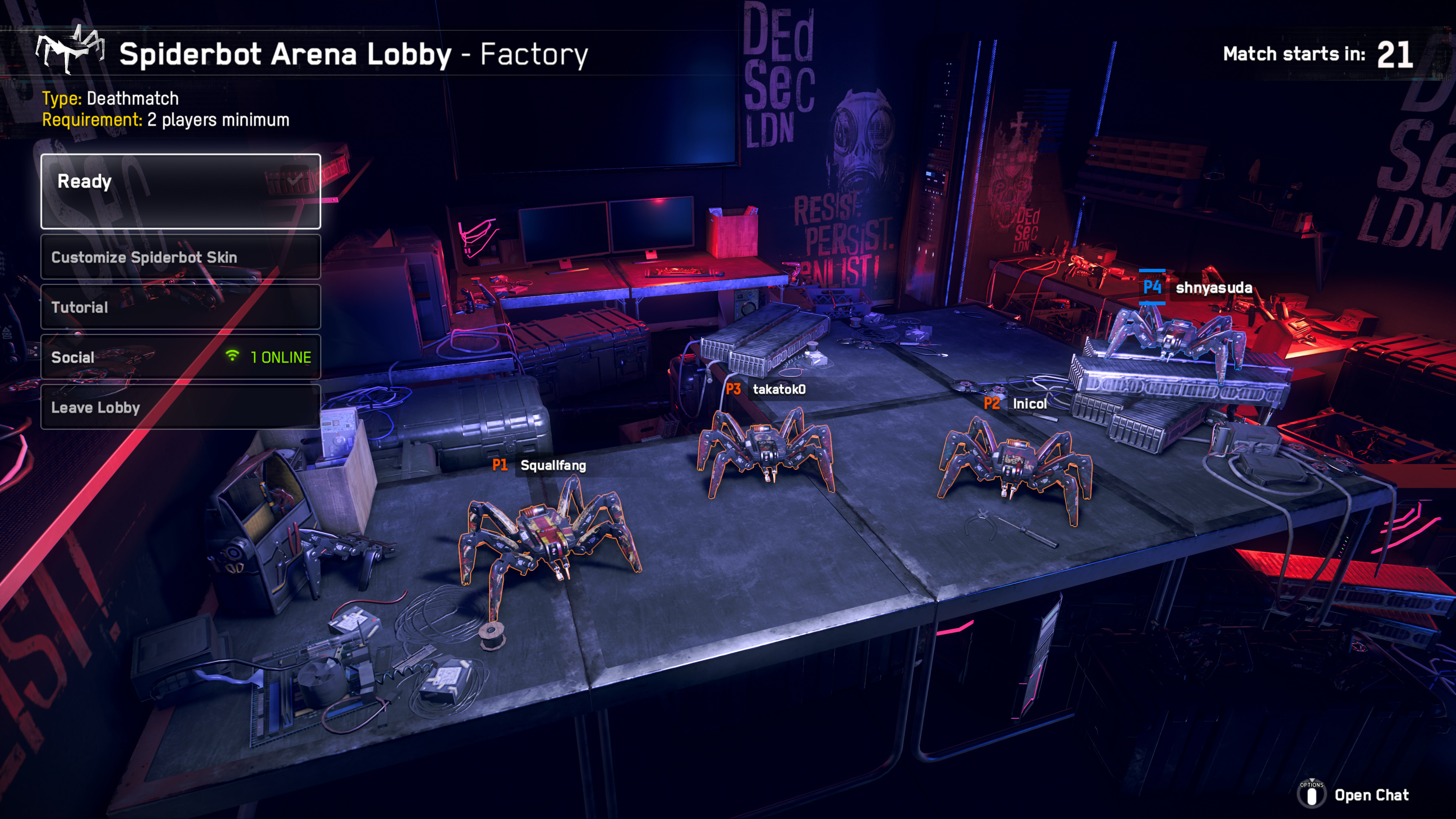 スパイダーボット戦となる「スパイダーボットアリーナ」