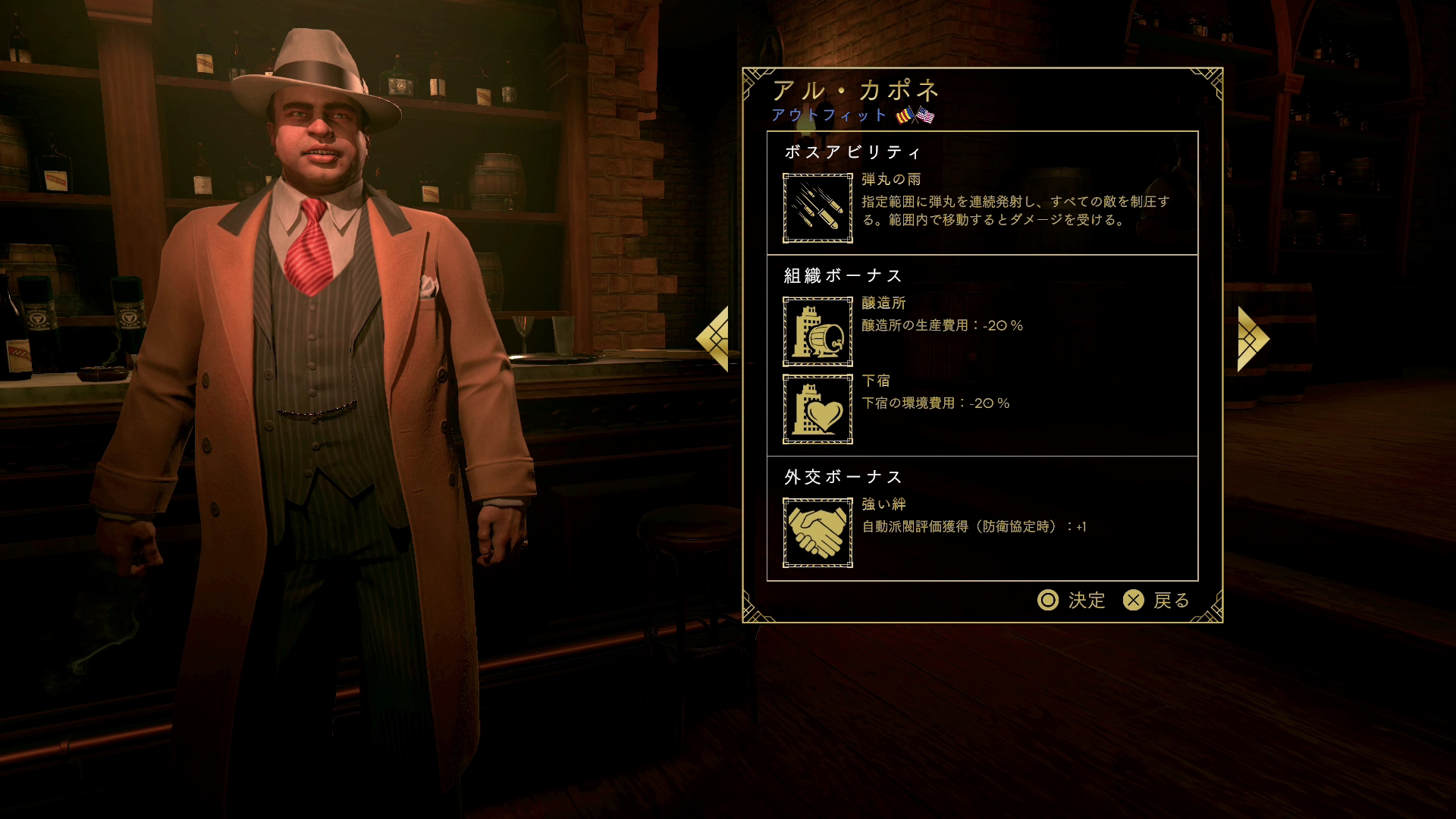 ギャングのボス、アル・カポネ。酒の密売と容赦のない敵への攻撃でのし上がった人物だ