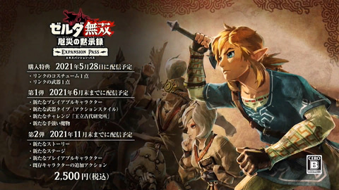 Nintendo Switch - 2台 ●ゼルダ無双 厄災の黙示録　●ゼルダの伝説 ブレスオブザワイルド ZELDA無双(ゼルダ無双 厄災の黙示録) Switch 新品 5,999円 中古