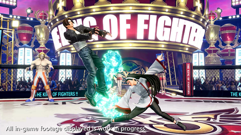 KOF XV BIGアクリルスタンド　三種の神器チーム　草薙京　八神庵　ちづる 三種の神器チーム(草薙 京、八神 庵、神楽ちづる) - THE KING OF