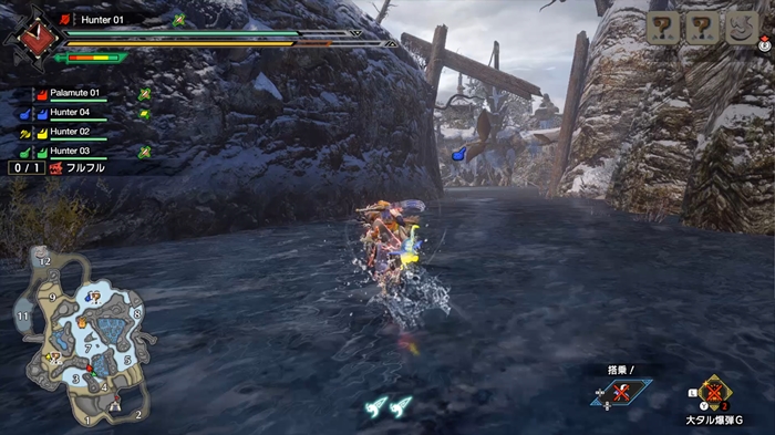 「翔蟲」「オトモガルク」はどちらもフィールドでの移動をスピーディーかつスタイリッシュにしてくれる本作の新要素となっている。壁や崖に飛び移ったりガルクに乗って広大なフィールドを駆け巡る爽快感は今までにない爽快感だ