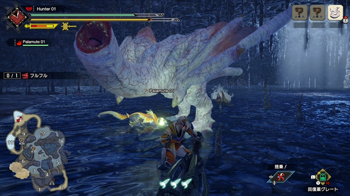 最新のグラフィックとなって帰ってきたフルフル。肉感などが昔よりもリアルに表現され、その恐ろしさに磨きが掛かっている。因みにこの度ついた漢字名は「奇怪竜」だ