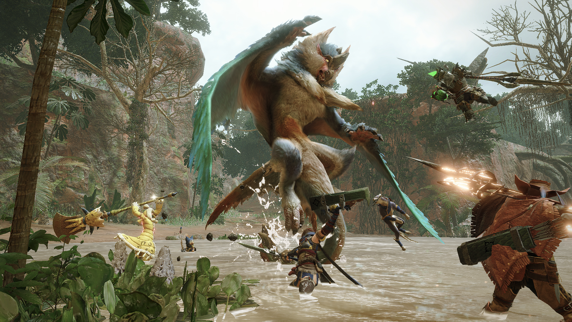 言われてみると確かに天狗のような出で立ちに見え、コマのような回転攻撃も行なってくる。多くの要素を上手く融合させた、非常に遊び心に溢れたモンスターデザインだ