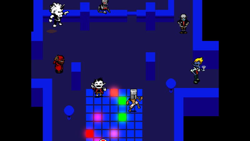 クラブハウスでは様々なキャラクターがダンスを楽しんでいる