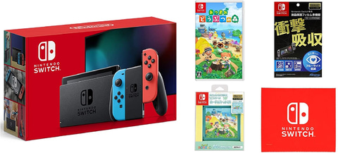 NintendoSwitch本体付属品セット　あつ森 スーパーマリオ3Dワールド Amazon、Switch本体と「スーパーマリオ 3Dコレクション」のセット商品