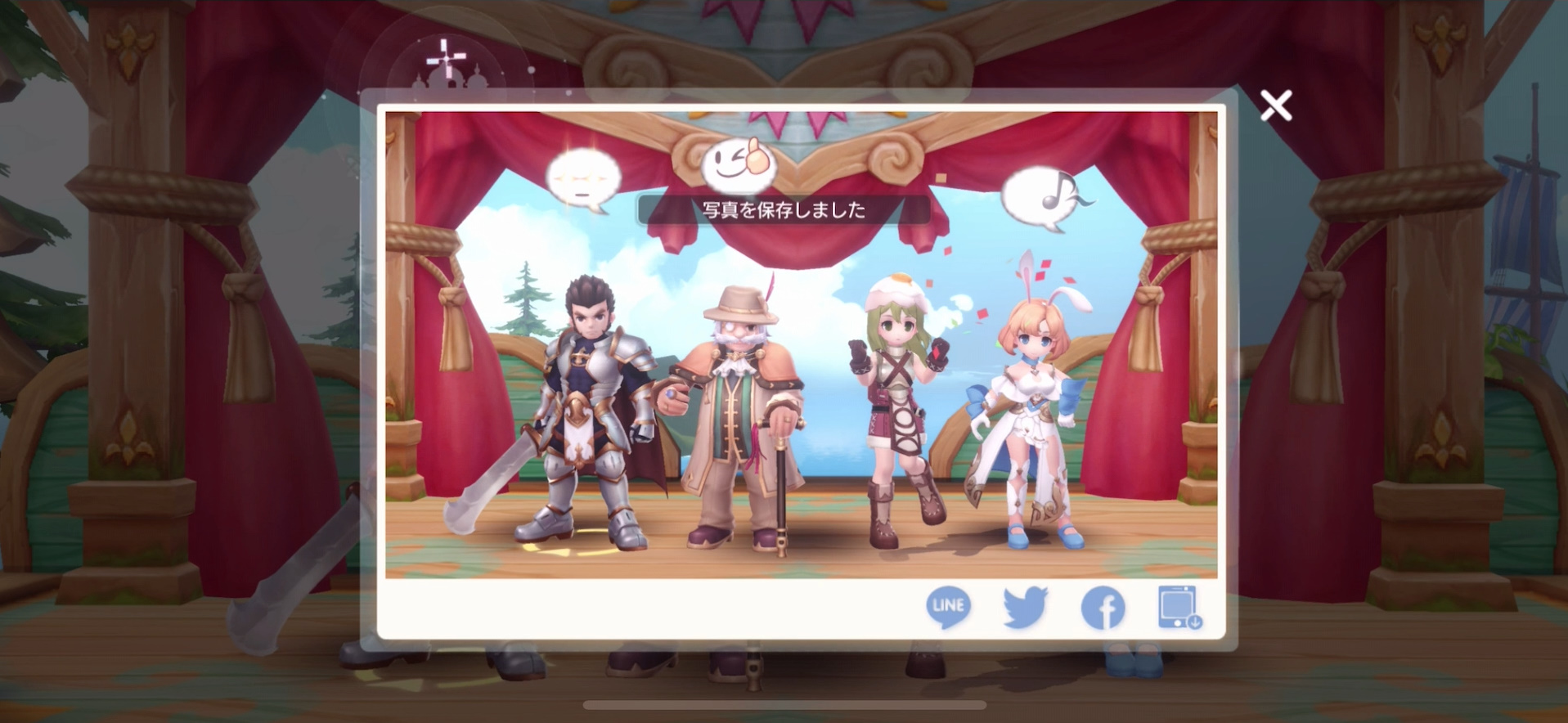 カメラで記念撮影するというチュートリアルクエスト。カメラが解放されると、好きなタイミングで同じように写真が撮れるようになる