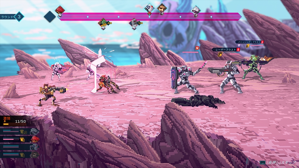 本作ではAOEや強力な攻撃が来るタイミングがわかるので防御が有効な場面が多い。味方を守るのが得意なヒーローも存在する