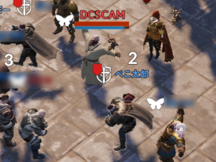 戦場で相まみえるDC同盟のDCSCAM氏とAEGIS同盟のぺこ太郎氏