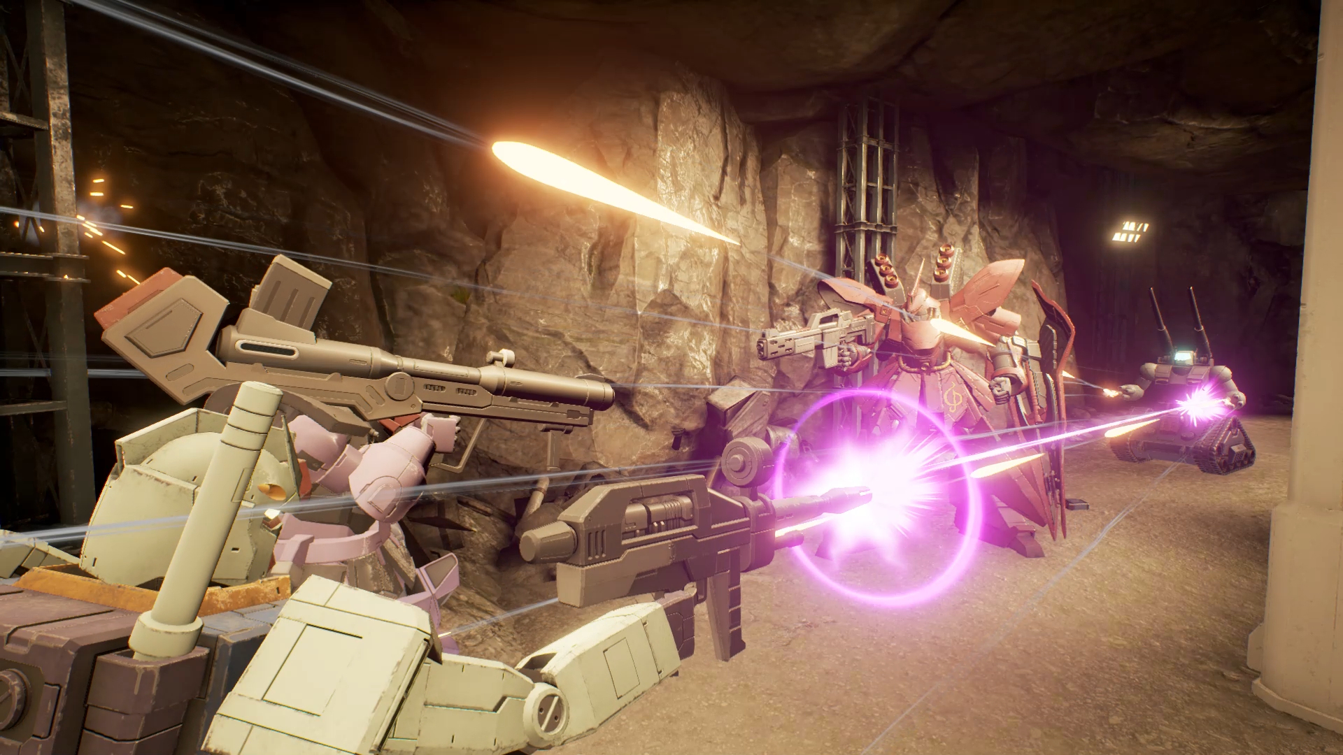 弾幕で強力な後方支援ができるガンタンク