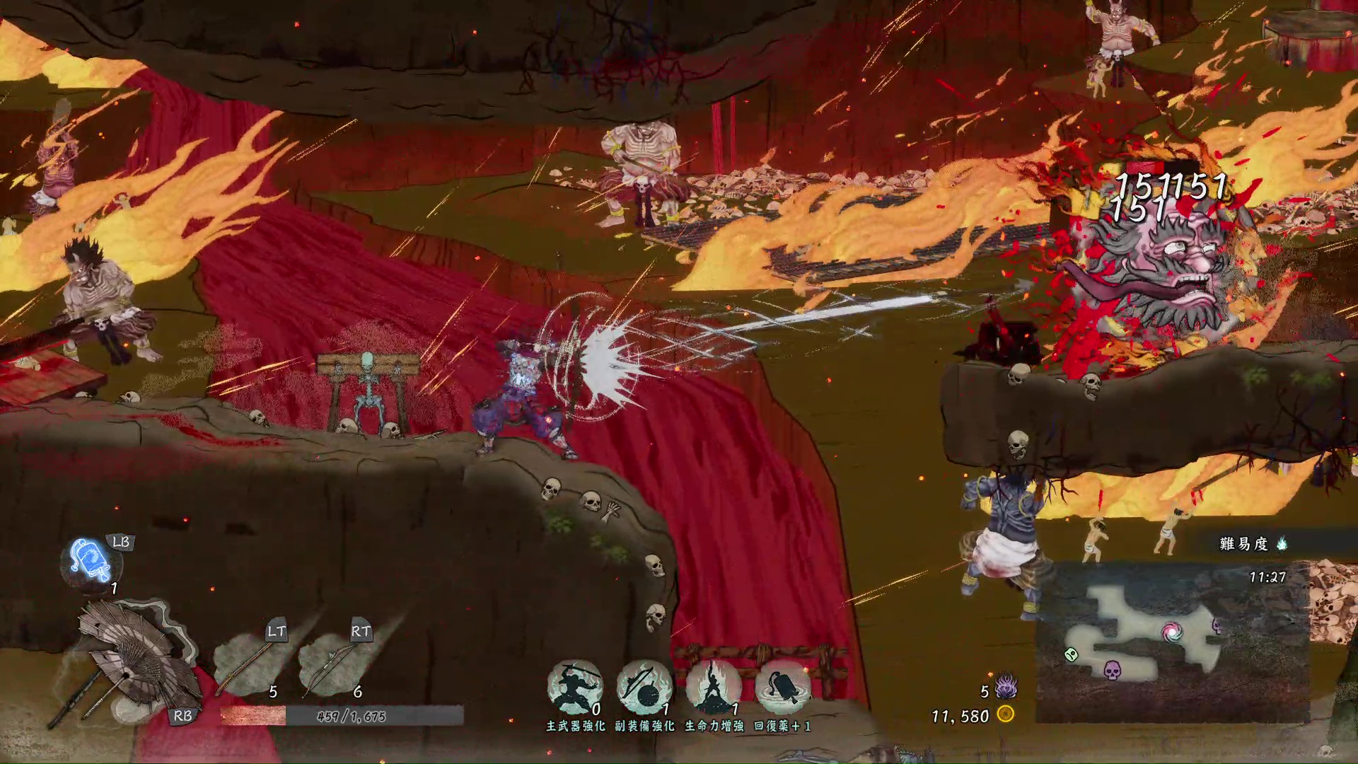 敵を遠距離から倒すのに効果的な副装備の弓。ボス戦などでも役に立つ