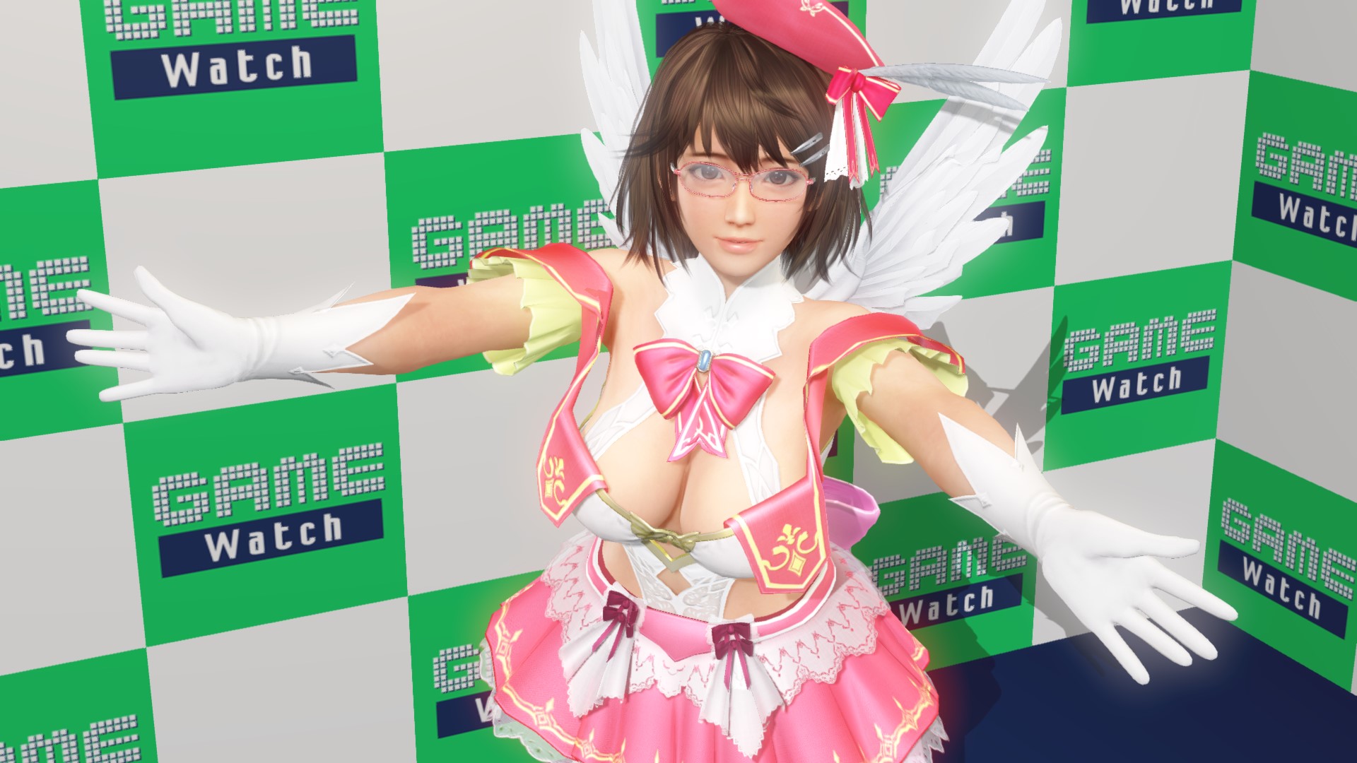 見るべきポイントは沢山ある水着なのだが、どうしても胸元に目がいってしまいます