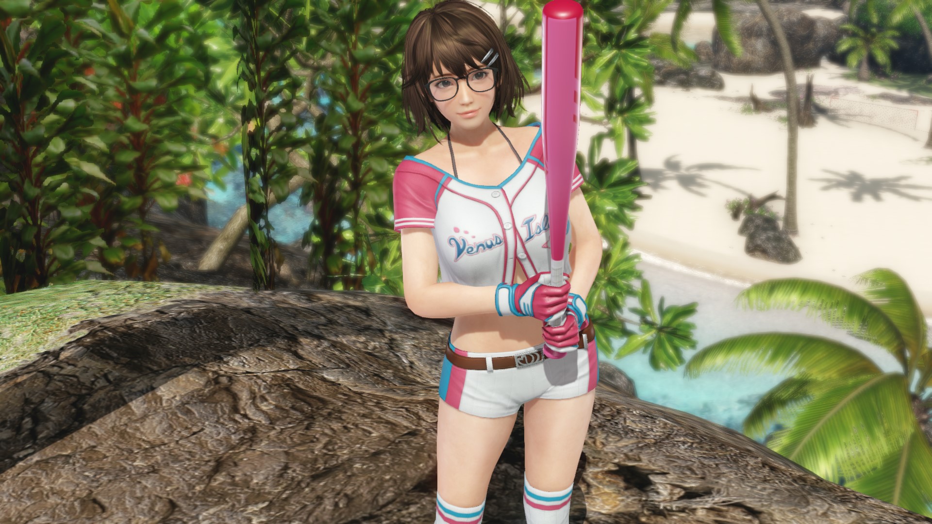 バットをスイングする姿は、陰キャとは思えないカッコ良さ