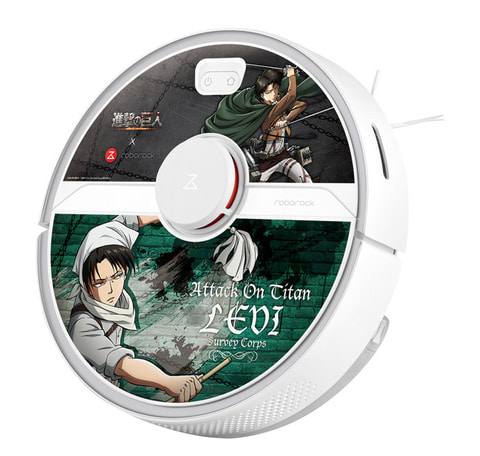 Roborock S6 Pure 進撃の巨人 リヴァイ兵長オリジナル音声モデル 進撃の巨人」リヴァイ兵長の音声案内搭載ロボット掃除機が