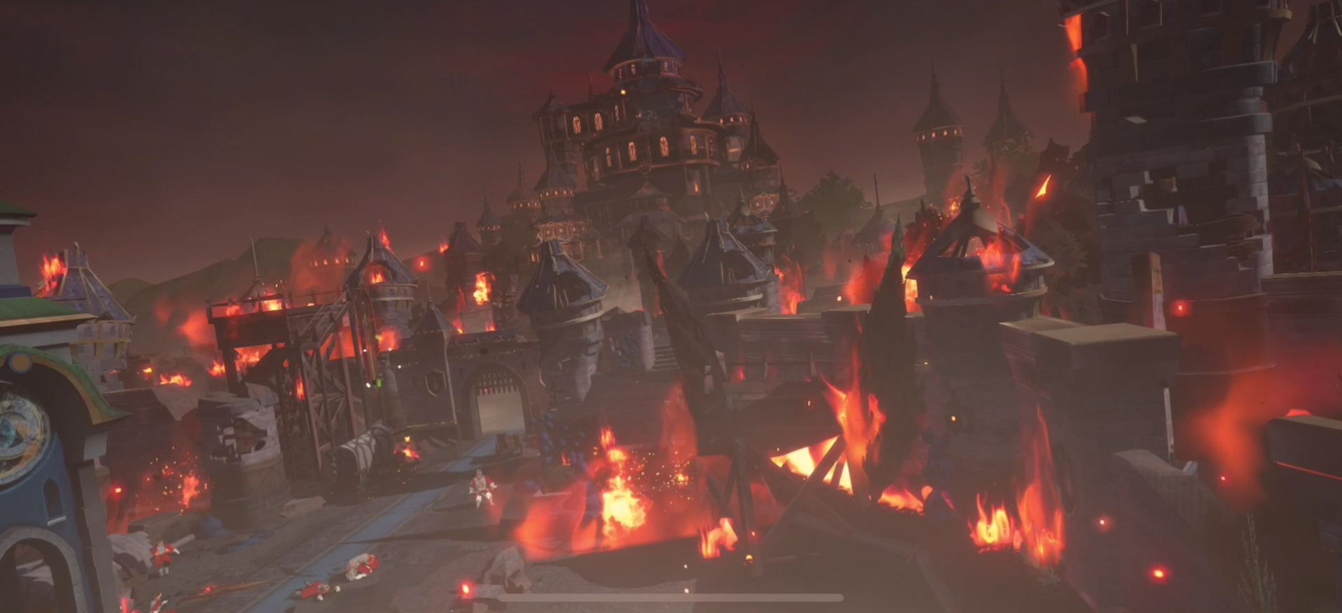 目を覚ますと炎上する城の中にいた