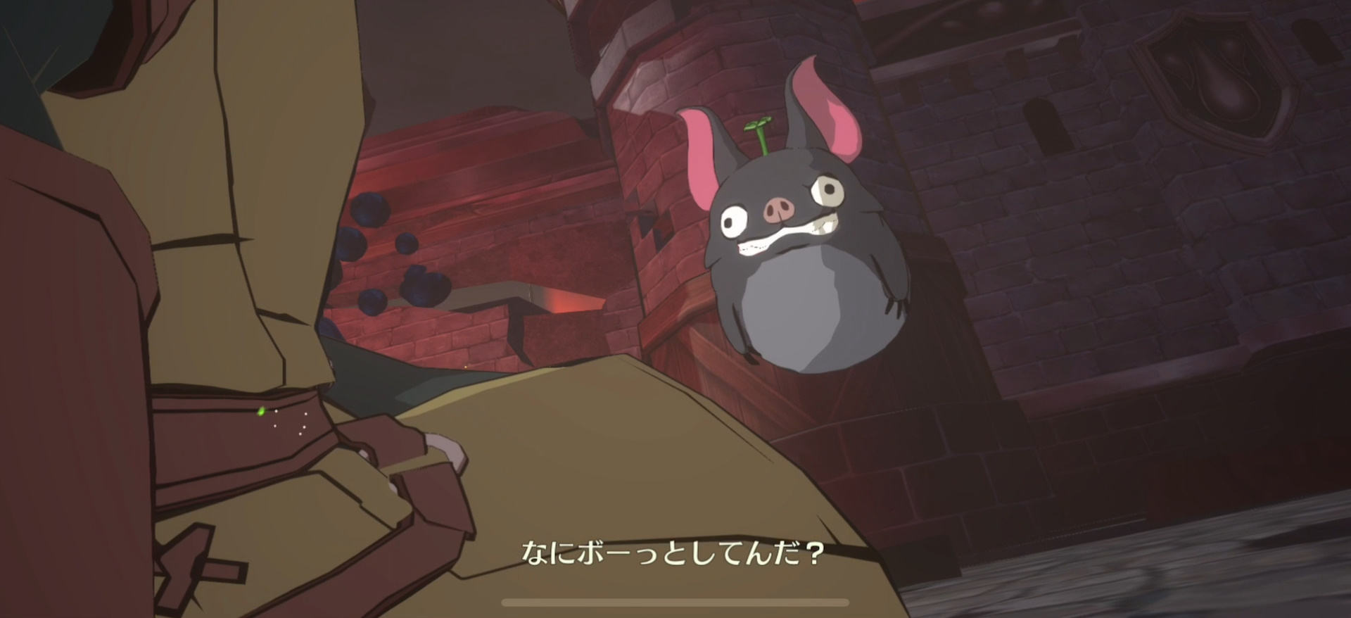 クウという不思議な生物が主人公を導いてくれる