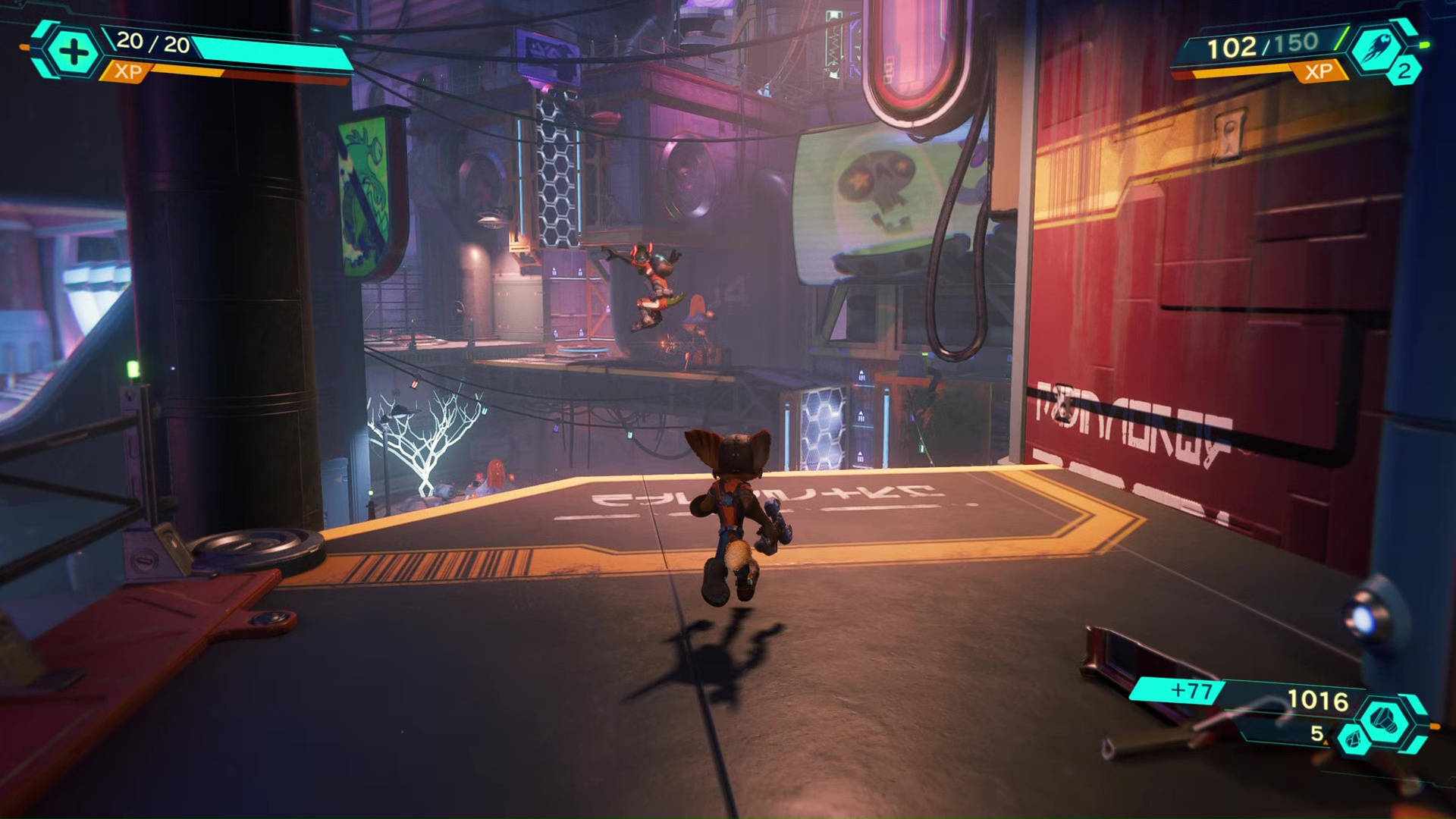 光源の位置により、ラチェットの影の落ち方がリアルタイムに変わる。飛んでいるボルトにも影があることに注目