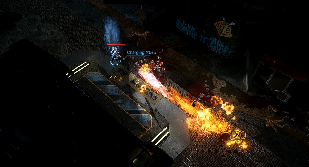 アイテムやスキルのほか、サブ武器を1つだけ持ち込むことができる。専用の弾を入手する必要があるが、火炎放射機等を用いれば敵の群れを焼き尽くすことができる