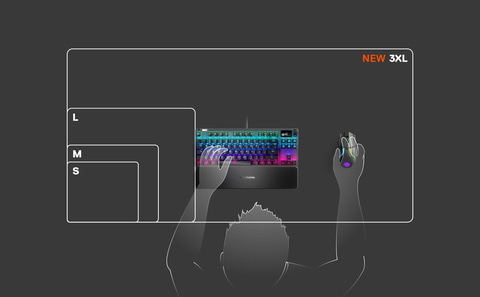 デスク全面覆えば無敵。SteelSeries、超大型ゲーミングマウスパッド