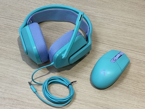 Logicool G ゲーミングヘッドセット G335 ミント ロジクール G335 Corded Gaming Headset G335MN [ミント] 価格