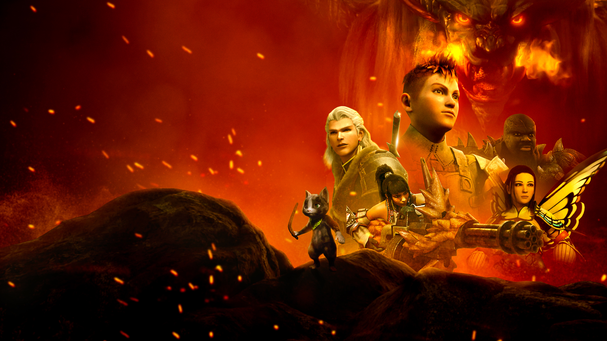 人気ゲーム「モンスターハンター」の世界観を基にしたオリジナルCGアニメ。若きハンターのエイデンは強大な古龍に立ち向かう/8月12日配信