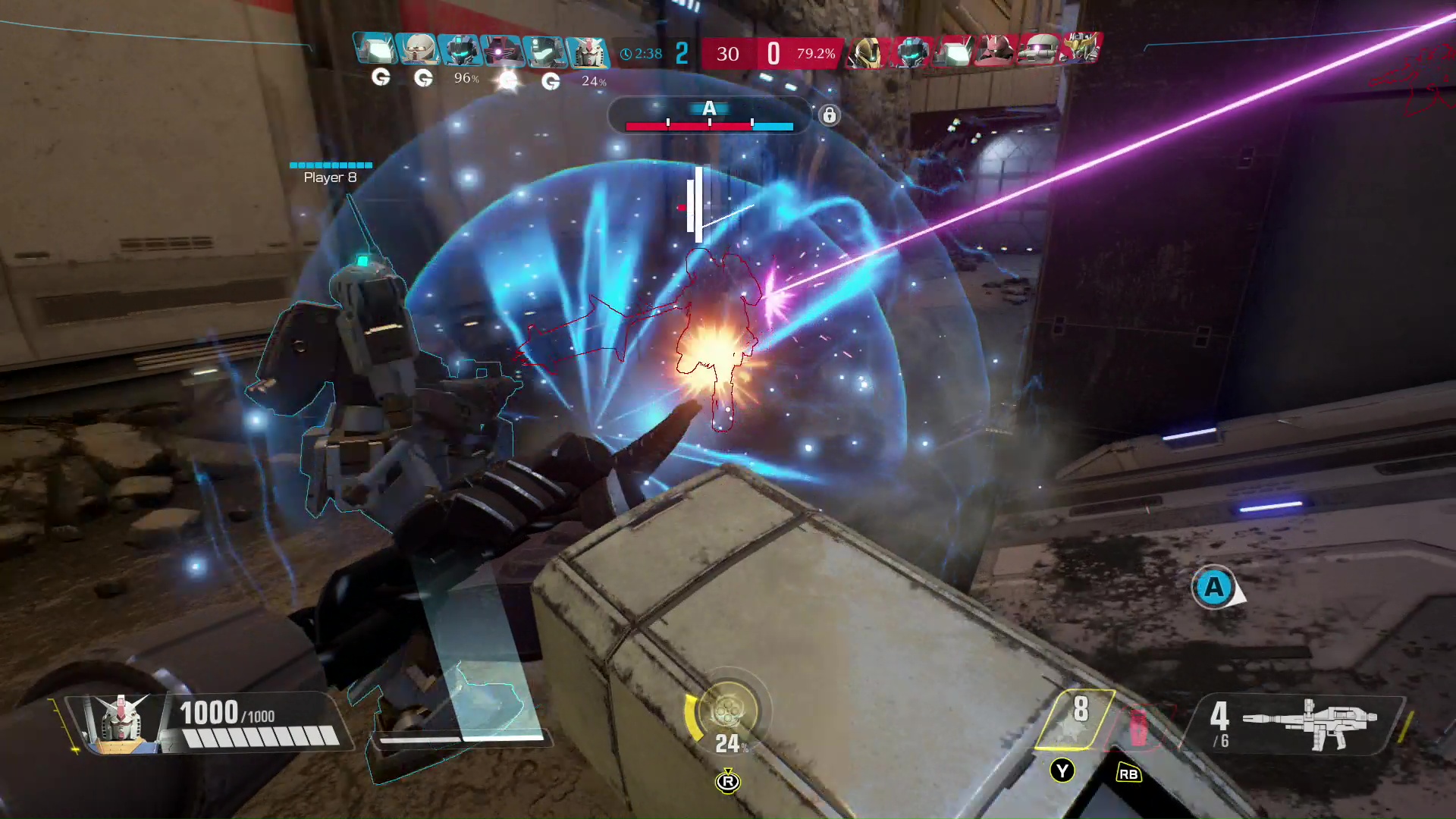 ハイパー・ハンマーは判定が出るのがやや遅く、当てるのが難しいが、床や壁に当てたときの衝撃でも周囲にダメージを与えられる