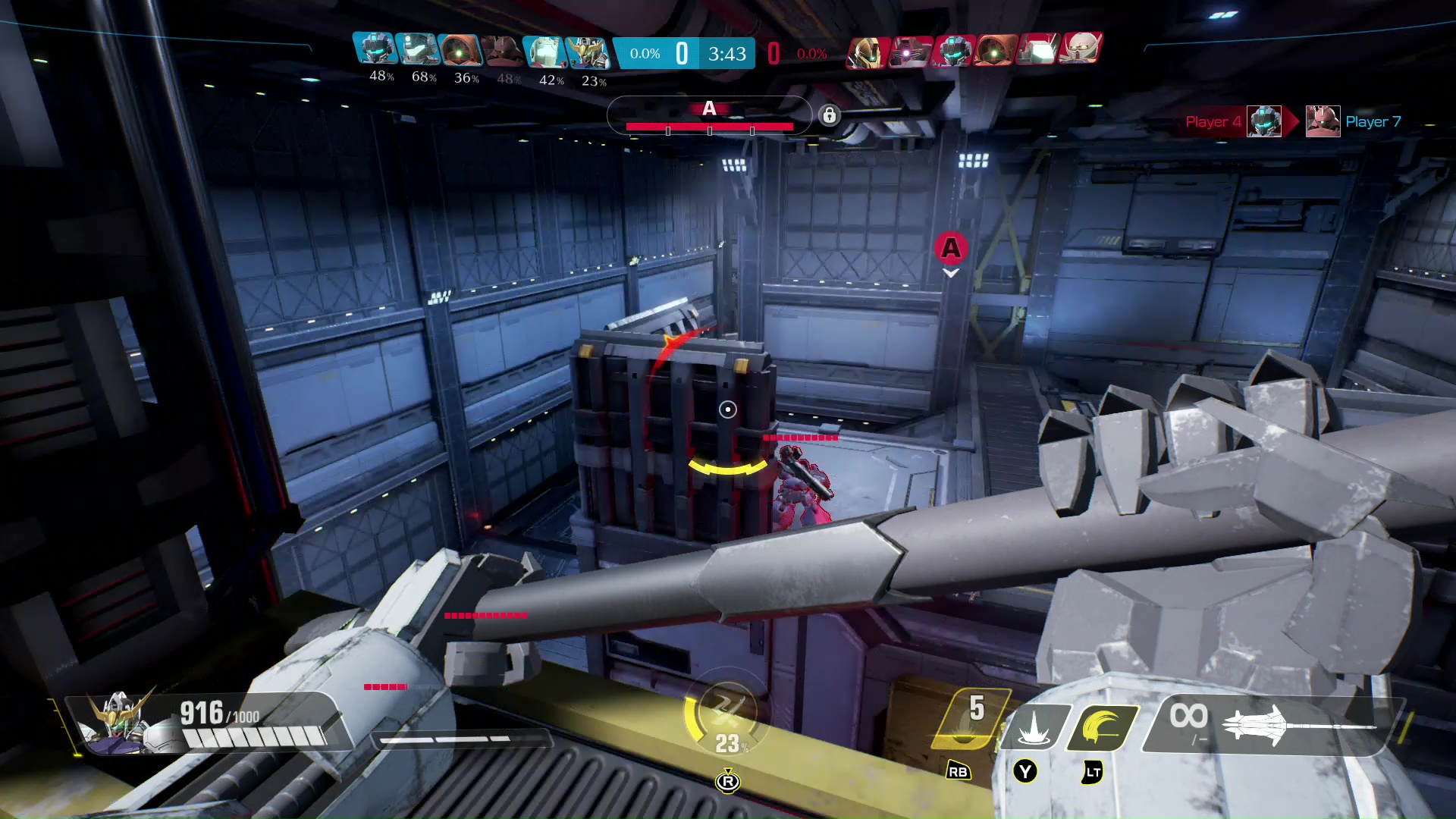 他の機体のジャンプ性能では行けない場所にもブーストジャンプで行くことができる