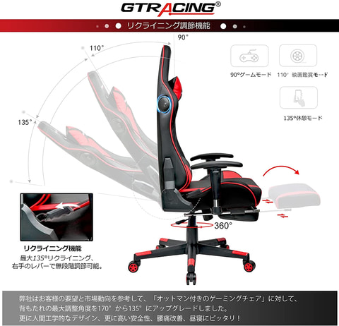 Amazonタイムセール祭り」にてGTRACINGのスピーカー付きゲーミング